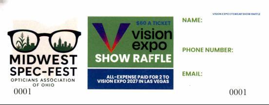 Vegas Raffle Ticket
