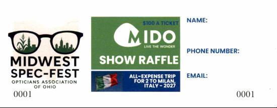 Milan Italy Raffle Ticket Milan Italy Raffle Ticket